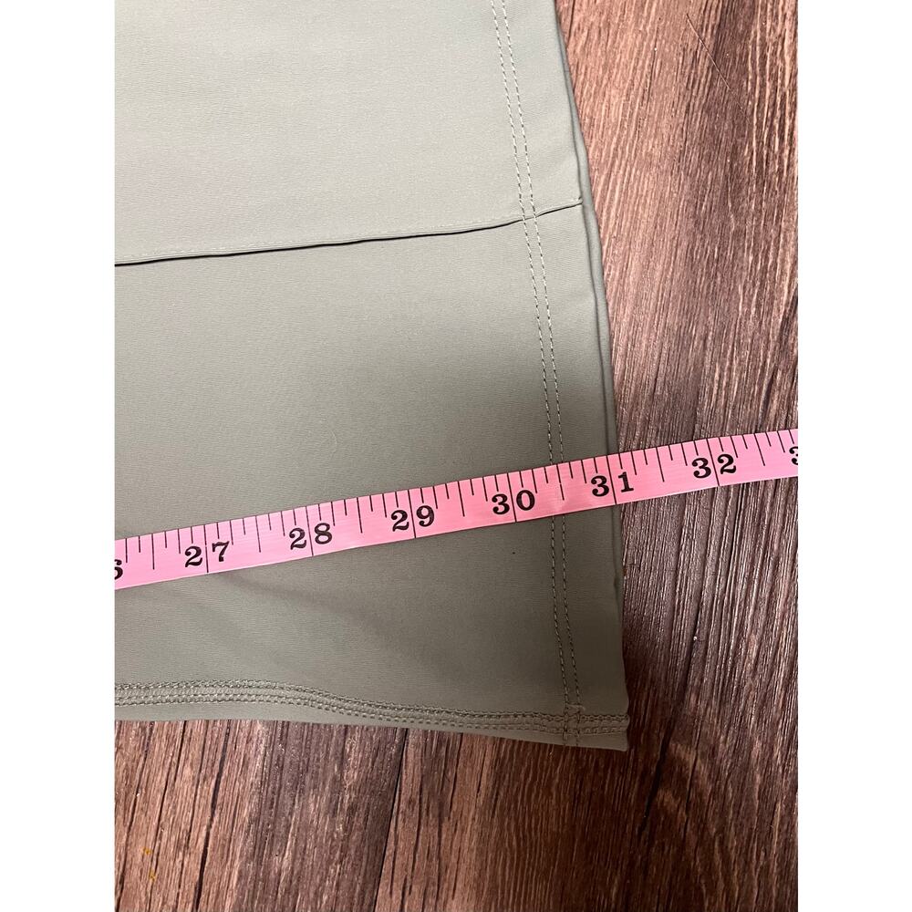 Hot Kiss Sage Green Flare Leggings High Waist Yoga Pants Y2K Large Gym Lounge - Picture 6 of 8
